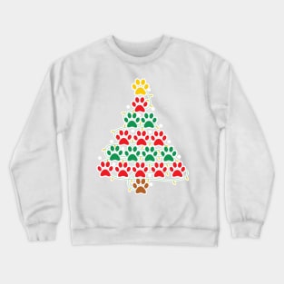 Wesite Christmas Tree Dog Crewneck Sweatshirt